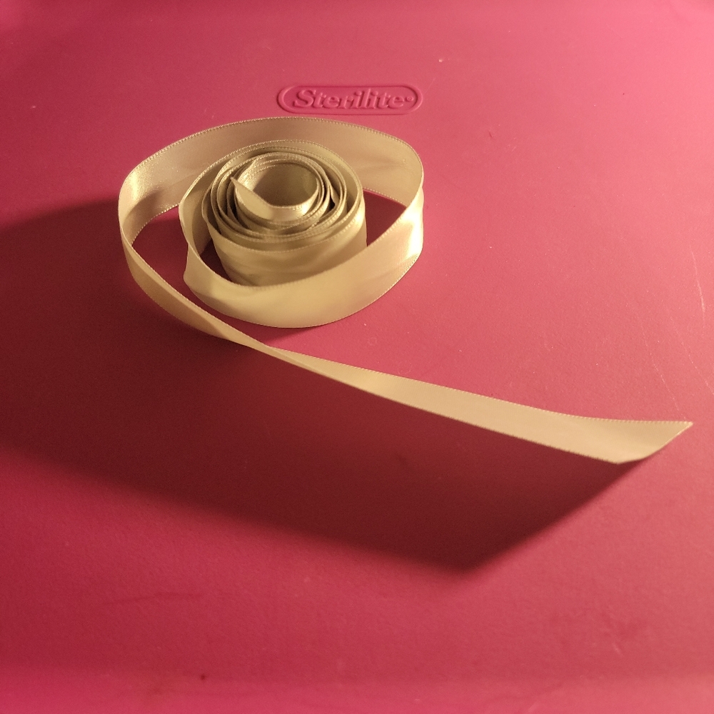 4ft 3inch Long 1inch Wide White Ribbon